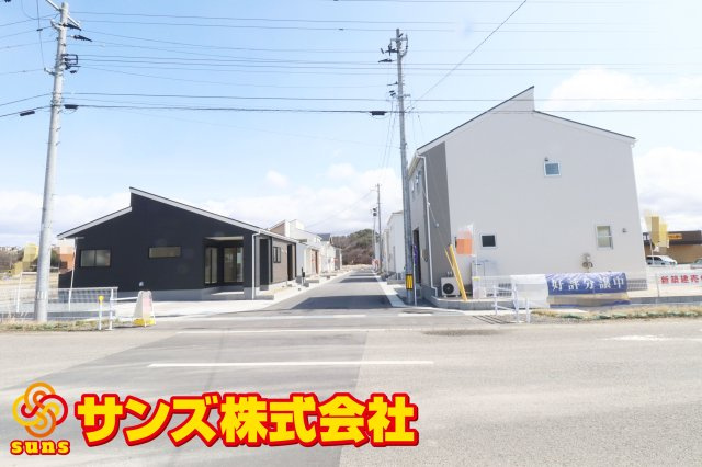 本宮市岩根　　　　８号棟　　　岩根小学校、本宮第２中学区　の外観|西側から見た区画全体