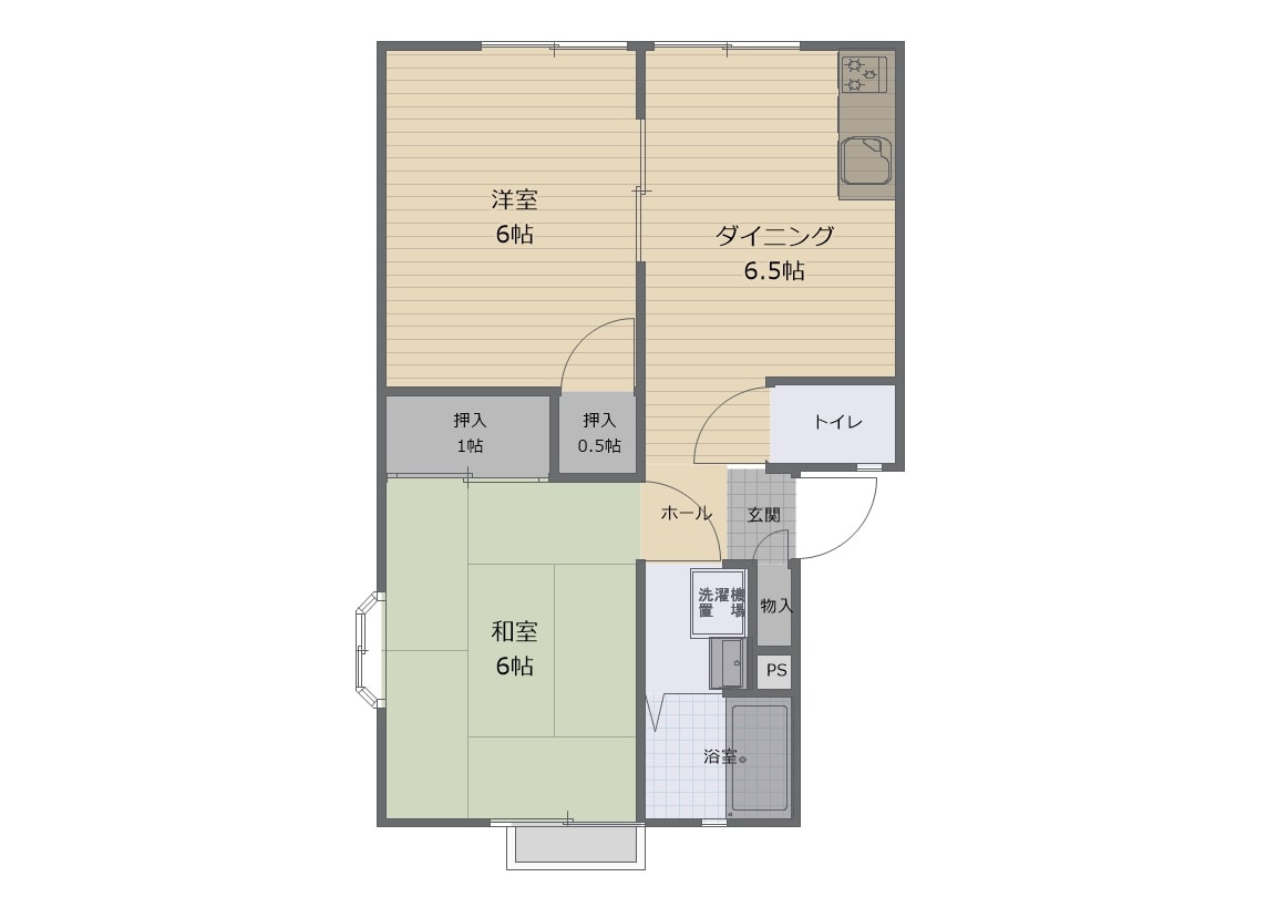 ハウス四季Bの間取り