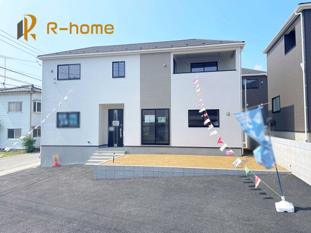 石岡市国府第1　新築戸建て　3号棟の外観|ご予約を頂ければ、『平日』はもちろん『早朝』や『夜間』もご見学可能です♪お気軽にお申し付けください♪