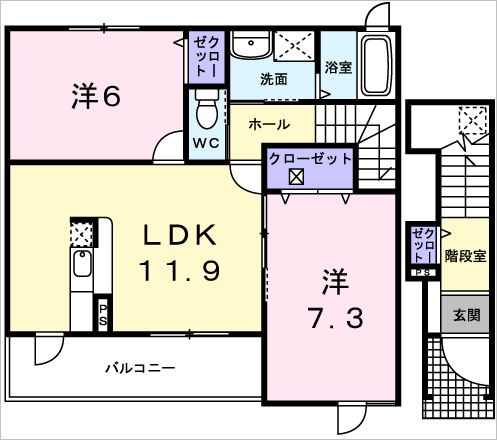 ネオハイツ　マツミの間取り|※間取りが現況と異なる場合は現況を優先します※