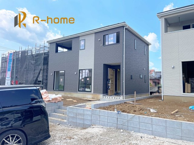 石岡市国府第1　新築戸建て　4号棟の外観|ご予約を頂ければ、『平日』はもちろん『早朝』や『夜間』もご見学可能です♪お気軽にお申し付けください♪