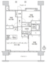 【間取り】 | コスモシティ戸田グランキューブ：南向き３ＬＤＫエアコン付きリノベーション物件はフラット３５＆住宅ローン減税利用可能なお部屋となっております！