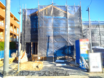 【外観】 | 天白区一本松1期　新築戸建　2号棟 | 建築中　※令和7年3月9日撮影