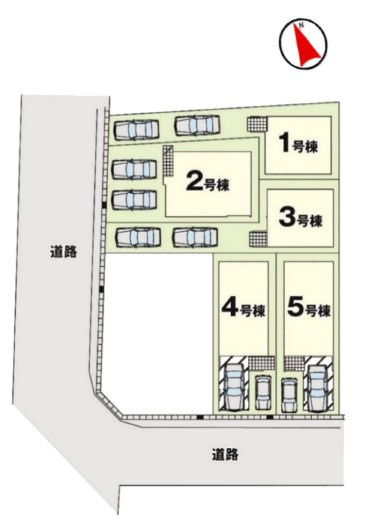 天白区一本松1期　新築戸建　2号棟の区画図|区画図