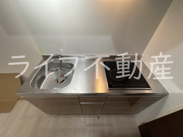F asecia cerのキッチン|コンパクトなキッチンで掃除もラクラク