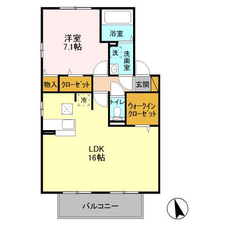 ベルレージュ Ｄの間取り
