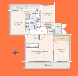 【間取り】 | テラス久我山