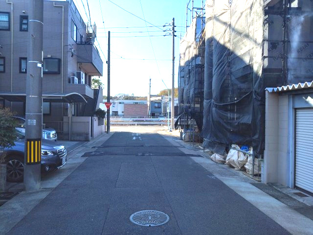 天白区一本松1期　新築戸建　4号棟の前面道路含む現地写真|前面道路