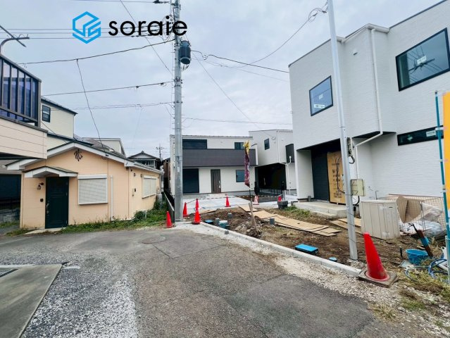 狭山市鵜ノ木第1期　新築戸建の前面道路含む現地写真|10/31撮影