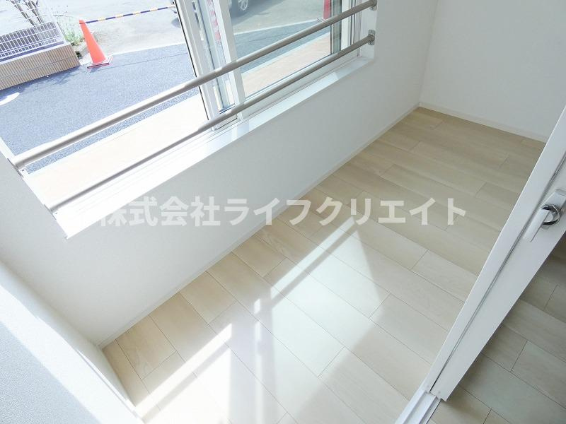 アパートメントBのバルコニー