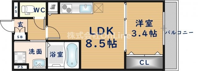 【間取り】 | アート東大阪A