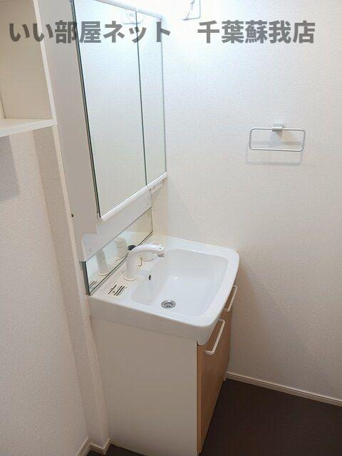 アヴァンセ　Ⅱの洗面所|スペースが確保できる洗面所です