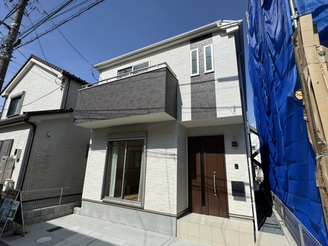 松戸市稔台８丁目新築戸建の外観|完成済み内覧可能です！