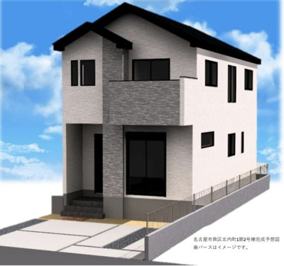 【外観パース】 | 名古屋市南区北内町４丁目新築戸建て | 決算最強キャンペーン対象物件です♪詳細は弊社ホームページもしくはスタッフまでお気軽にお問合せ下さいませ♪ お役に立てる自信があります♪