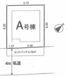 赤羽西3丁目新築戸建の区画図