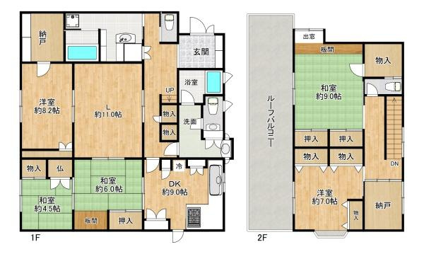 【間取り】 | 堺市南区晴美台2丁目　中古戸建