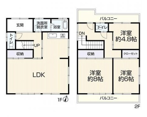 【間取り】の画像