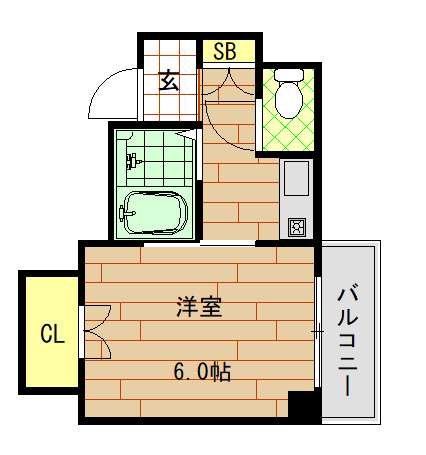 【間取り】 | エンゼルハイツ小阪本町（河内小阪賃貸）