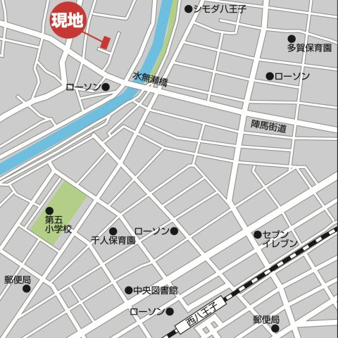 祝　成約済み　八王子市　横川町　売地の地図|～仲介手数料無料☆八王子ひなた不動産～八王子市横川町　売地