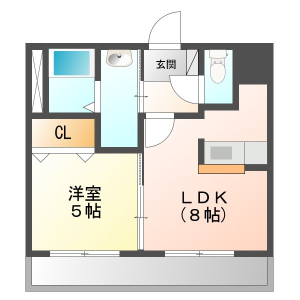 オアゾ旭川の間取り