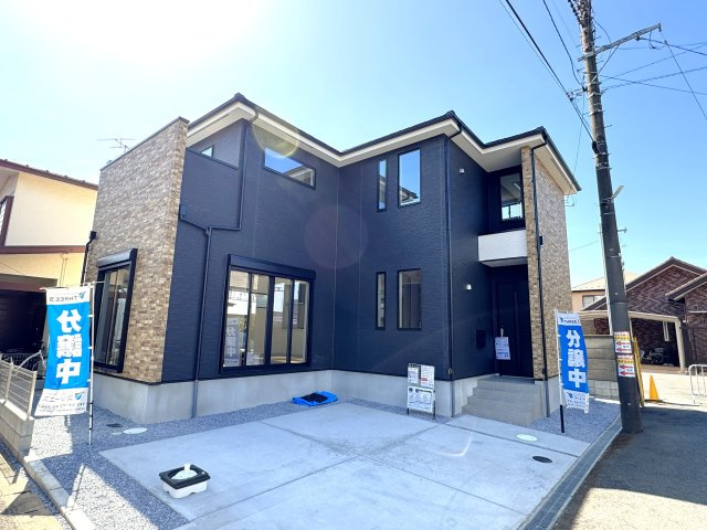 流山市東深井新築戸建【西深井小学校：9分】の外観|完成済み内覧可能です！！