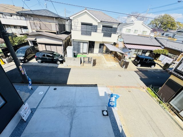 流山市東深井新築戸建【西深井小学校：9分】の展望|バルコニーより道路側眺望