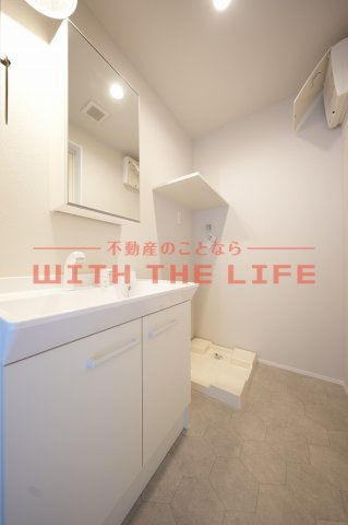 アールエル鳥栖【キャッシュバック対象物件】の洗面所|広い洗面スペース