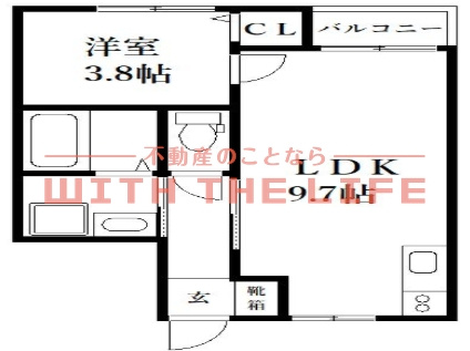アールエル鳥栖【キャッシュバック対象物件】の間取り