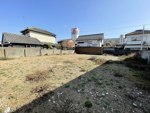 赤石町　土地の外観|敷地北側から撮影しています。