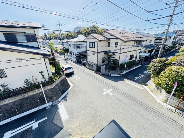 流山市富士見台１丁目新築戸建【新川小学校：8分】の展望|バルコニーより道路側眺望