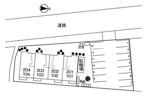 メゾン・ベルの区画図