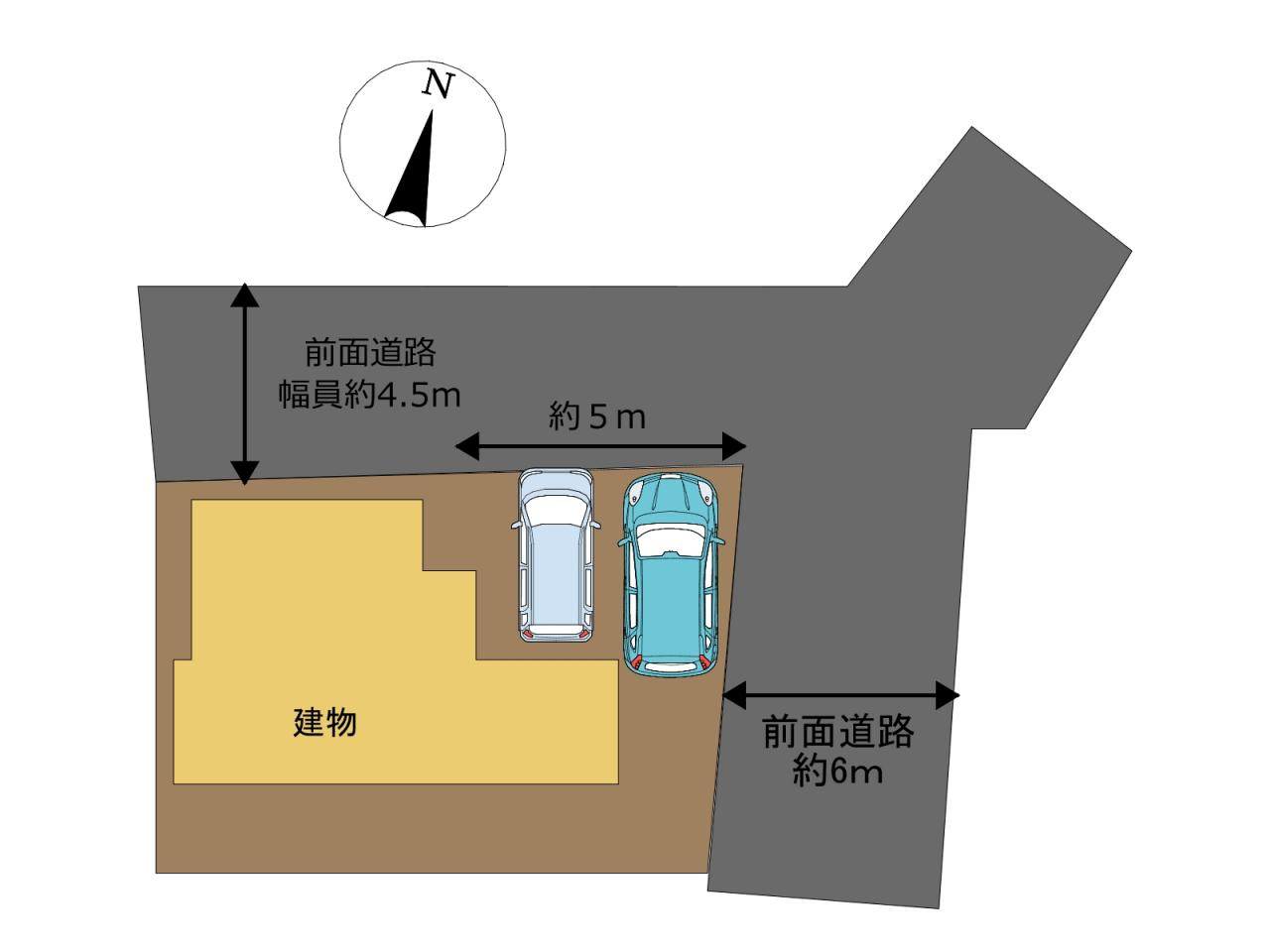 高知市福井町　中古戸建ての土地図