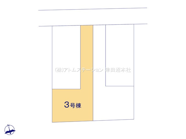 【前面道路含む現地写真】 | アトムセレクト習志野市藤崎９期　3号棟