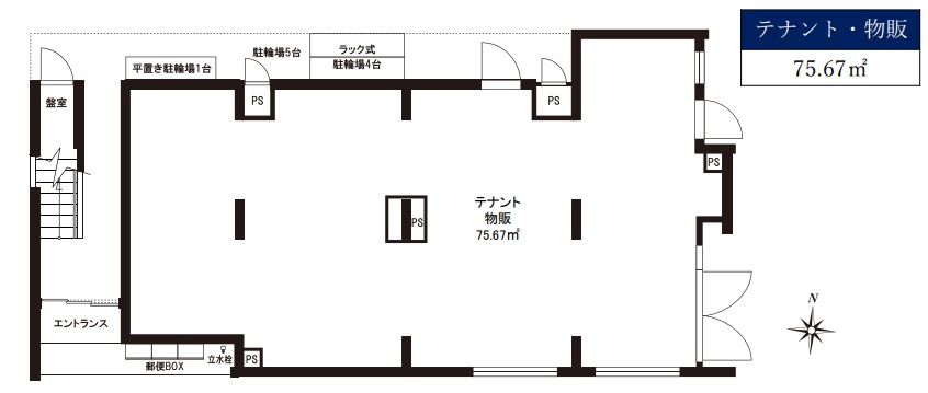 江東区大島８丁目の店舗事務所の間取り