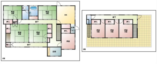 福生熊川一戸建の間取り