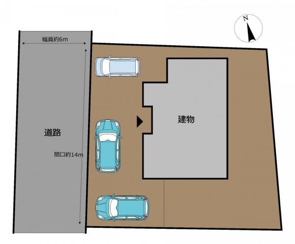 久慈市長内町第１７地割の区画図