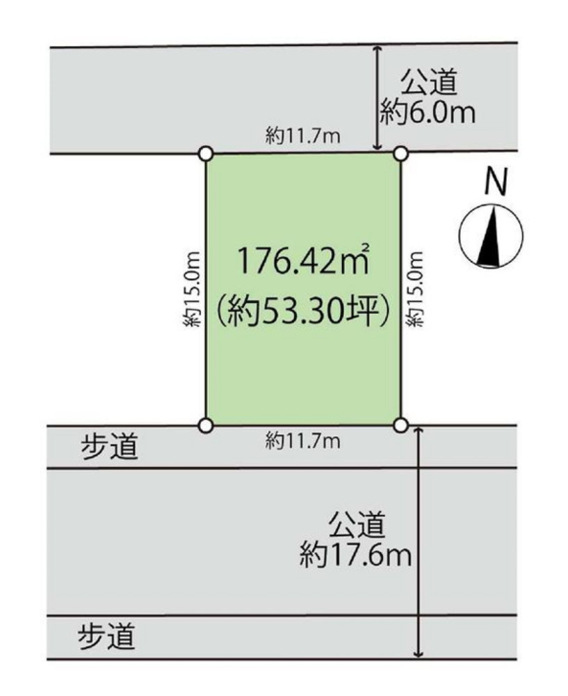 神戸市西区学園東町4丁目　土地の土地図|●資料・カタログのご請求無料●最寄り駅の学園都市駅までは徒歩15分。駅ちかで通勤や通学に便利な立地です