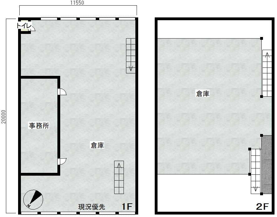 十一番町内海貸倉庫の間取り