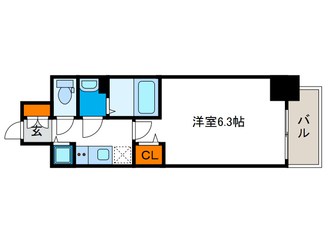 プレサンスOSAKADOMECITYワンダーの間取り