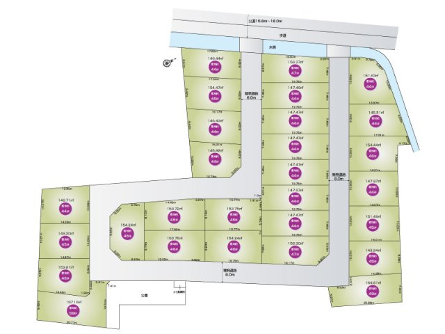 久喜市西（全28区画）17号地　全体配置図