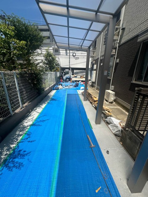 【その他共用部分】 | 【新築】カランドもとすみ | ※施工中※屋根付きの駐輪場で雨が降っても大切な自転車が濡れなくてすみます♪自転車はちょっとした移動手段に便利ですよね！