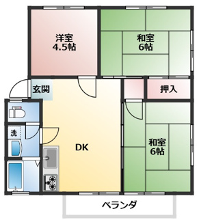 【間取り】 | ロイヤルハイツ出雲Ⅱ