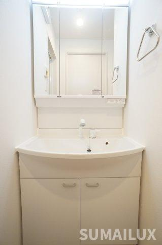 熊本市北区龍田９丁目の賃貸マンションの独立洗面台