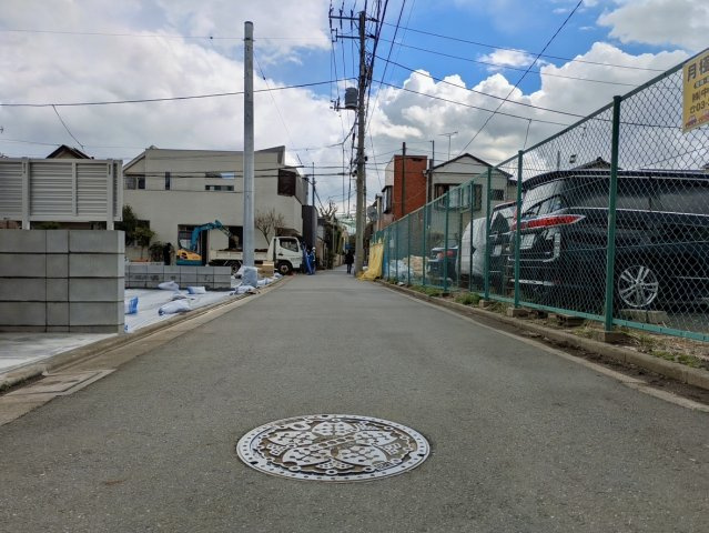 【前面道路含む現地写真】 | 目黒区上目黒５丁目　売地　Ｎｏ６