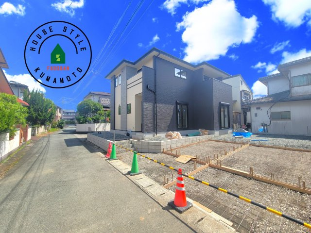 熊本市南区良町5丁目第2-1棟（1号棟）　の前面道路含む現地写真|見学の時間などお気軽にお問い合わせ下さい。