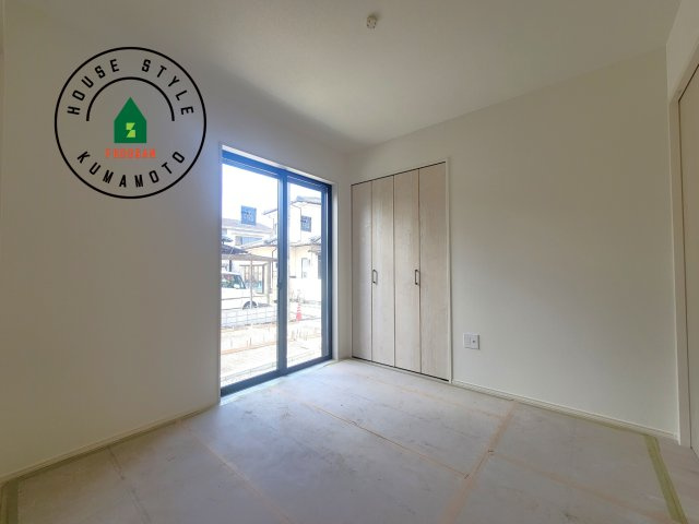 熊本市南区良町5丁目第2-1棟（1号棟）　の和室|琉球畳を引きまして和室風にすることも可能です。