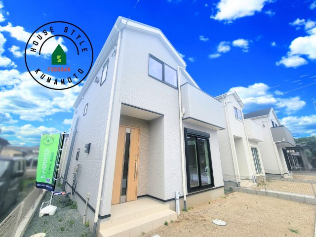 熊本市北区龍田1丁目第1-3棟（1号棟）の外観|デザイン性のある外観です。