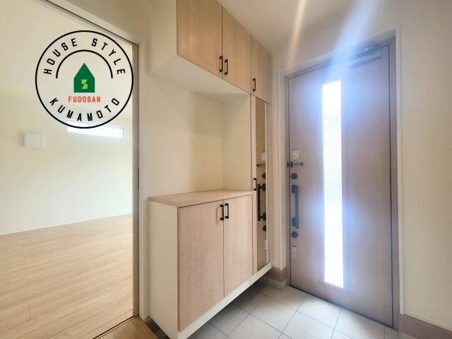 熊本市北区龍田1丁目第1-3棟（1号棟）の防犯設備|二重ロックでしっかり防犯対策ができます。