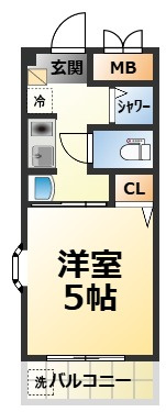 コウシエンイトーハイツの間取り