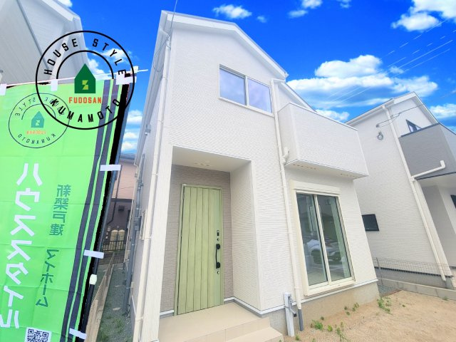 熊本市北区龍田1丁目第1-3棟（2号棟）の外観|デザイン性のある外観です。